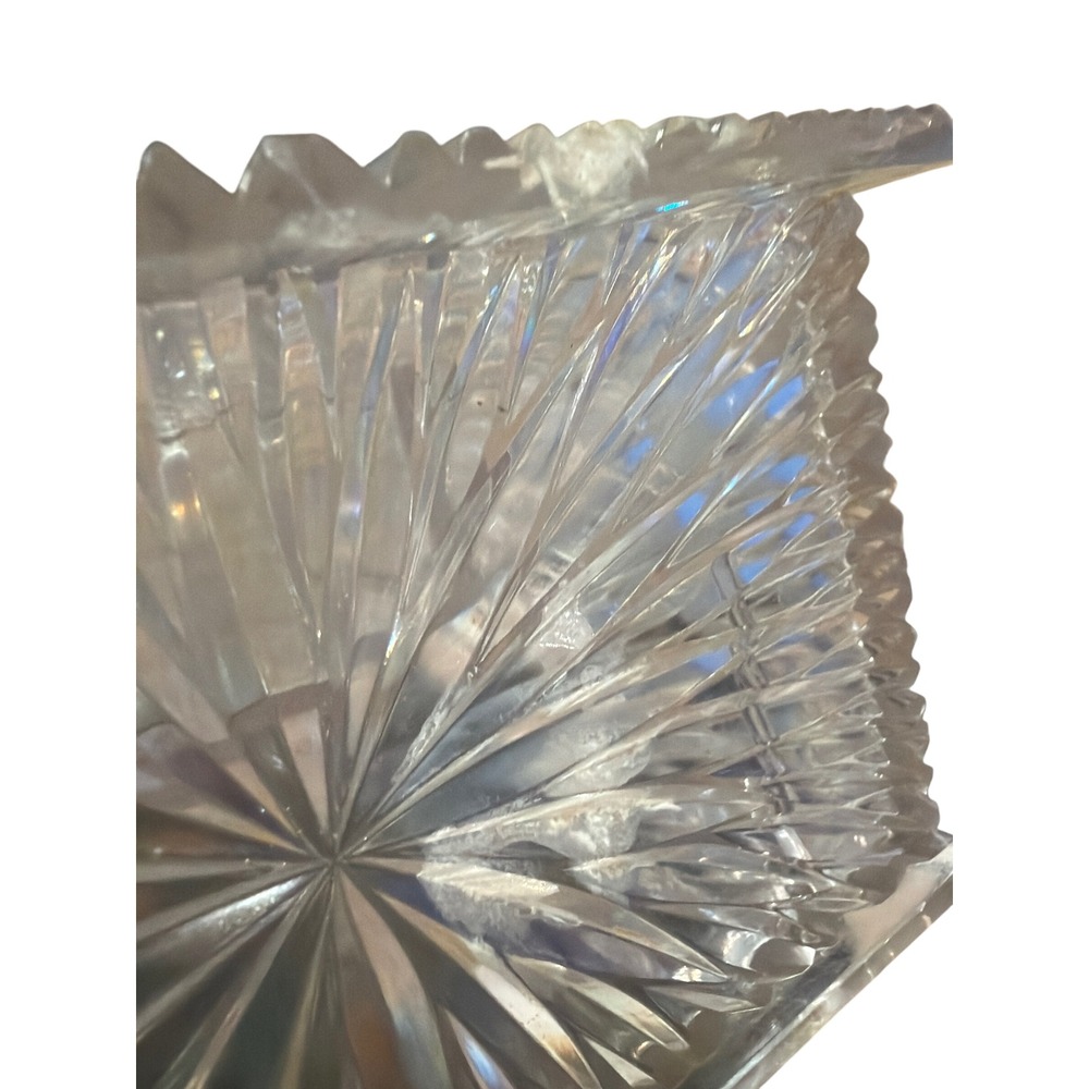 Celebrity Starburst Clear Starburst Cosmetic Vanity Hinged Lid Box Vintage 1960s - Picture 7 of 8